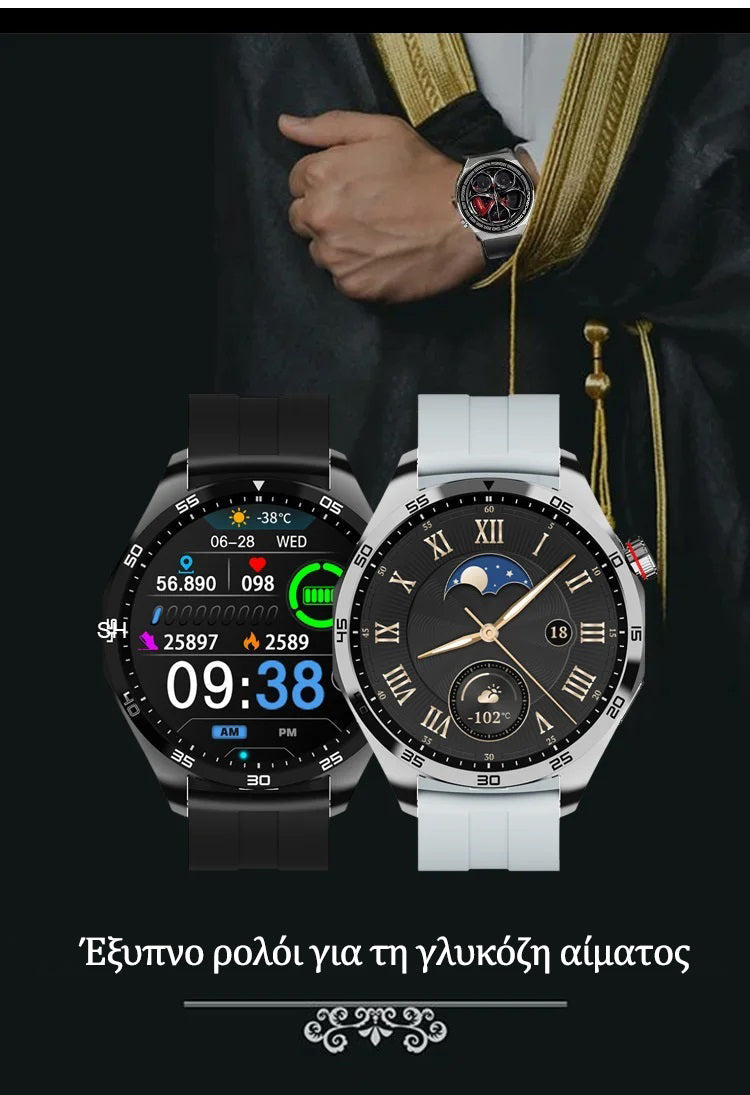 Έξυπνο smartwatch νησί του σακχάρου στο αίμα
