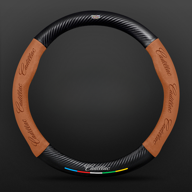 TrackVibe | Κάλυμμα τιμονιού από και σουέτ carbon - Anti-slip and wear-resistant-GR