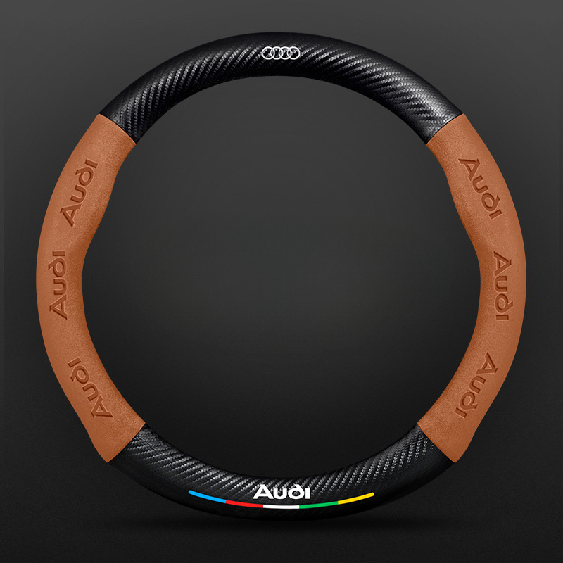 TrackVibe | Κάλυμμα τιμονιού από και σουέτ carbon - Anti-slip and wear-resistant-GR