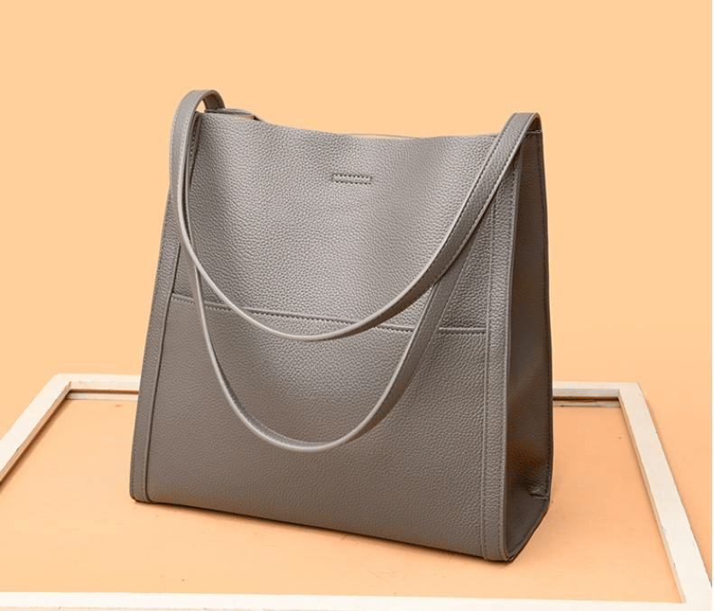 🥳👜Απλό bolso monocromo de piel💝