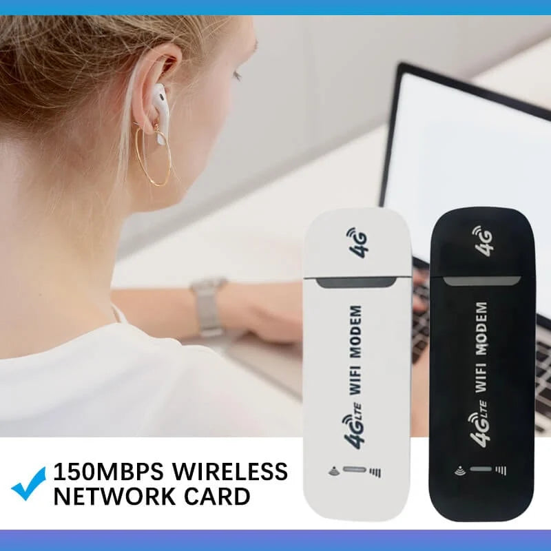 Ασύρματος δρομολογητής 4G LTE, προσαρμογέας κινητής ευρυζωνικής σύνδεσης USB 150Mbps, κάρτα ασύρματου δικτύου