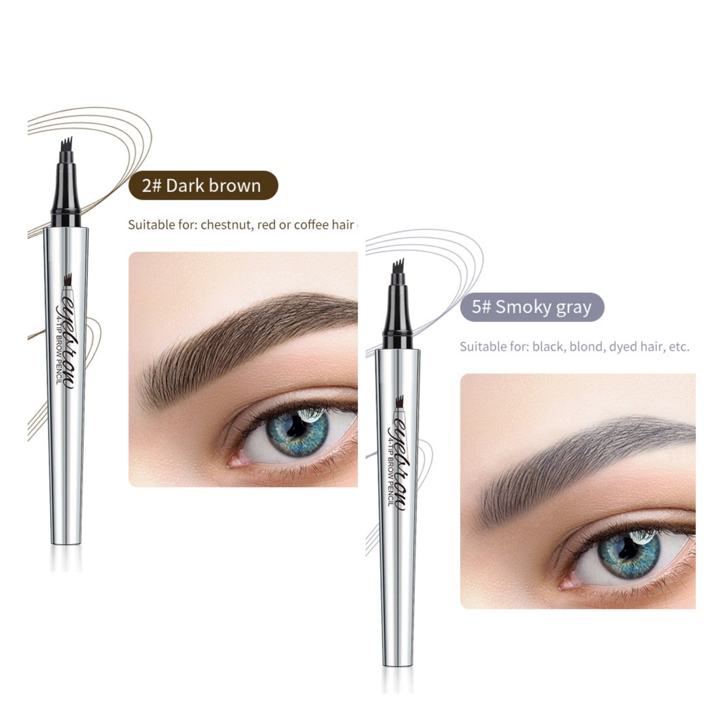 Αδιάβροχο στιλό φρυδιών 3D Microblading (2 τεμ.)-GR