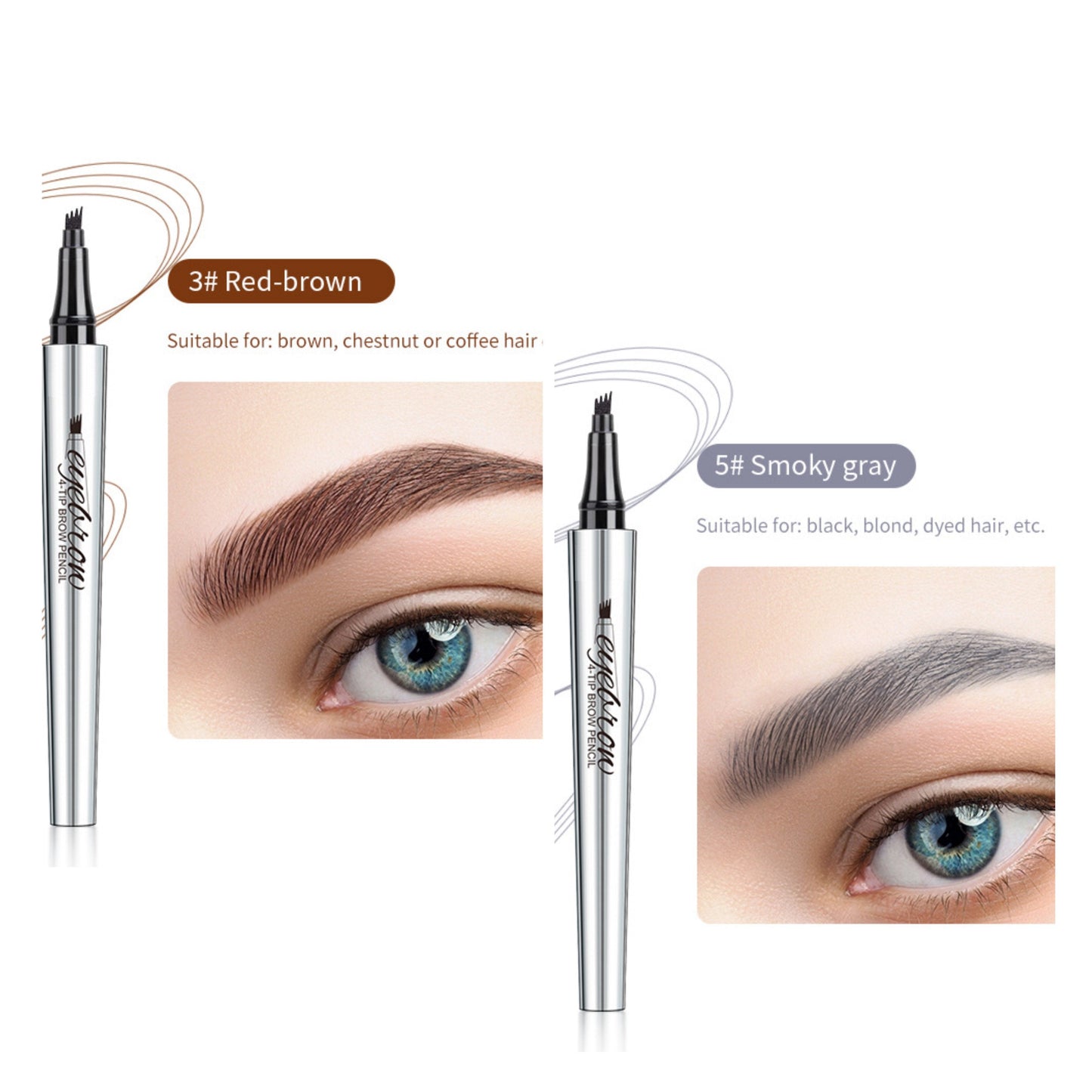 Αδιάβροχο στιλό φρυδιών 3D Microblading (2 τεμ.)-GR