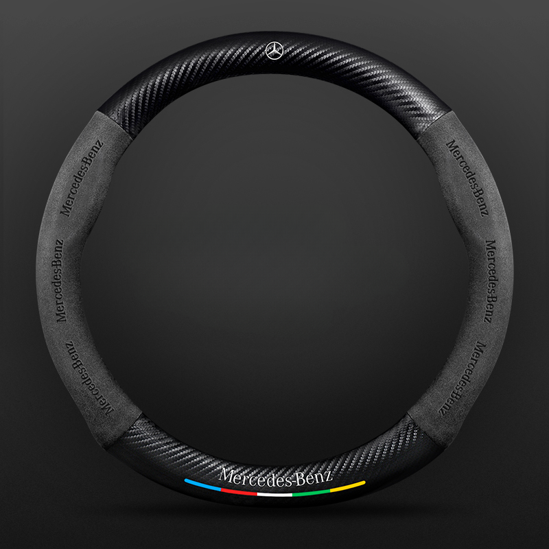 TrackVibe | Κάλυμμα τιμονιού από και σουέτ carbon - Anti-slip and wear-resistant-GR