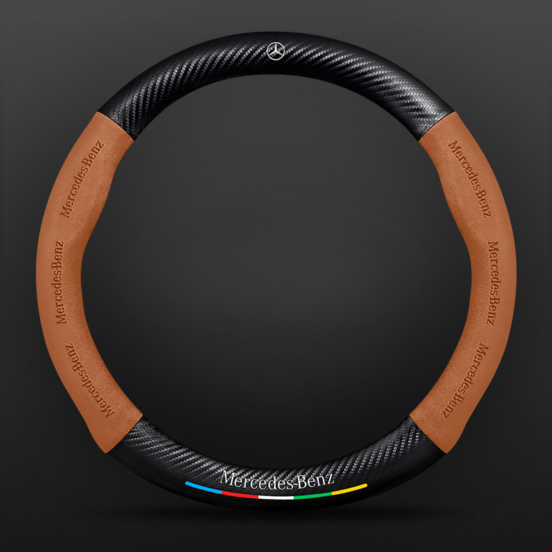 TrackVibe | Κάλυμμα τιμονιού από και σουέτ carbon - Anti-slip and wear-resistant-GR