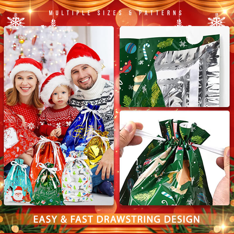 Bolsas de regalo de Navidad con cordon.-ES