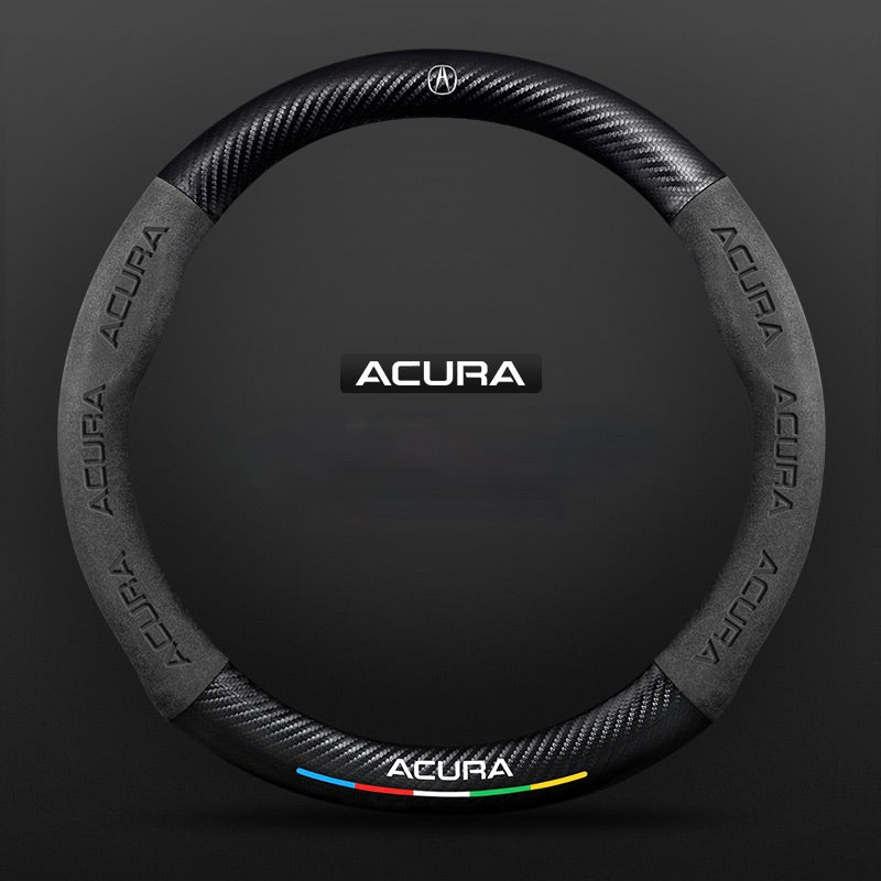 TrackVibe | Κάλυμμα τιμονιού από και σουέτ carbon - Anti-slip and wear-resistant-GR