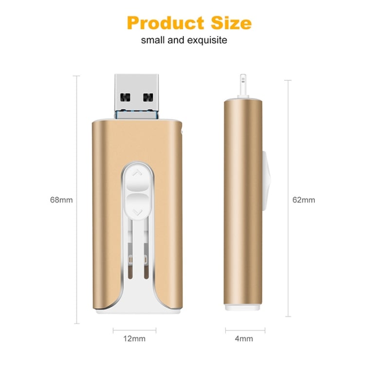 32~256GB Micro USB + 8 ακίδων + USB 3.0 4 σε 1 Κινητό τηλέφωνο, μονάδα USB υπολογιστή-LT