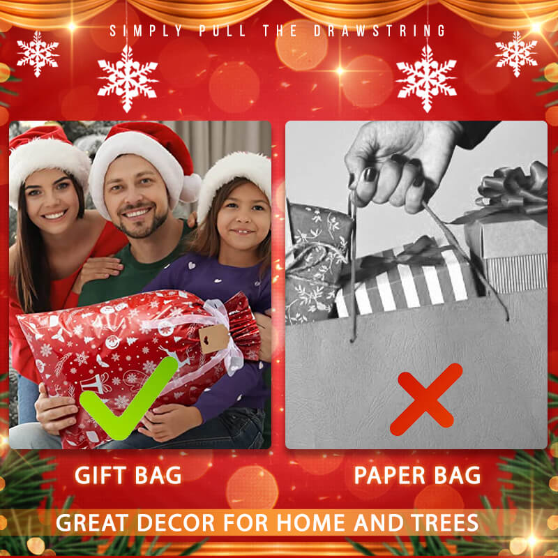 Bolsas de regalo de Navidad con cordon.-ES