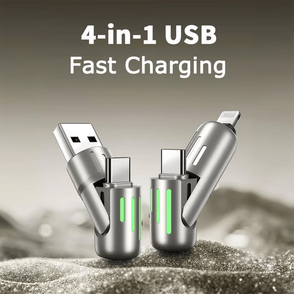 🔥Καλή φόρτιση USB 4 σε 1, Γρήγορη φόρτιση⚡-GR