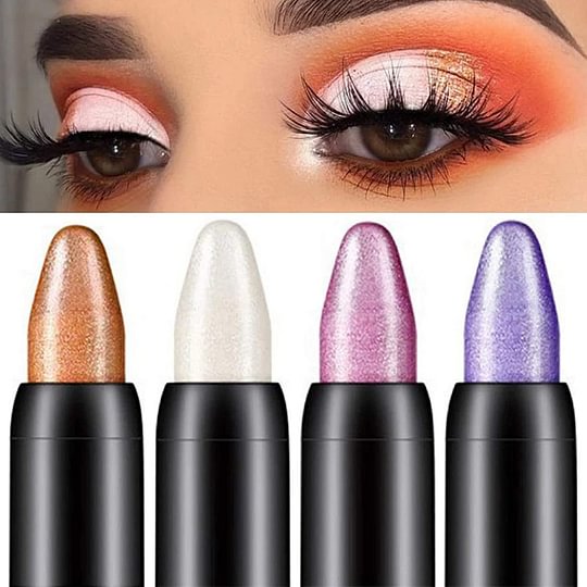 Μολύβι 15 χρώματα Highlighter Eyeshadow Pencil Αδιάβροχο Glitter Eye Shadow Στυλό μέζα