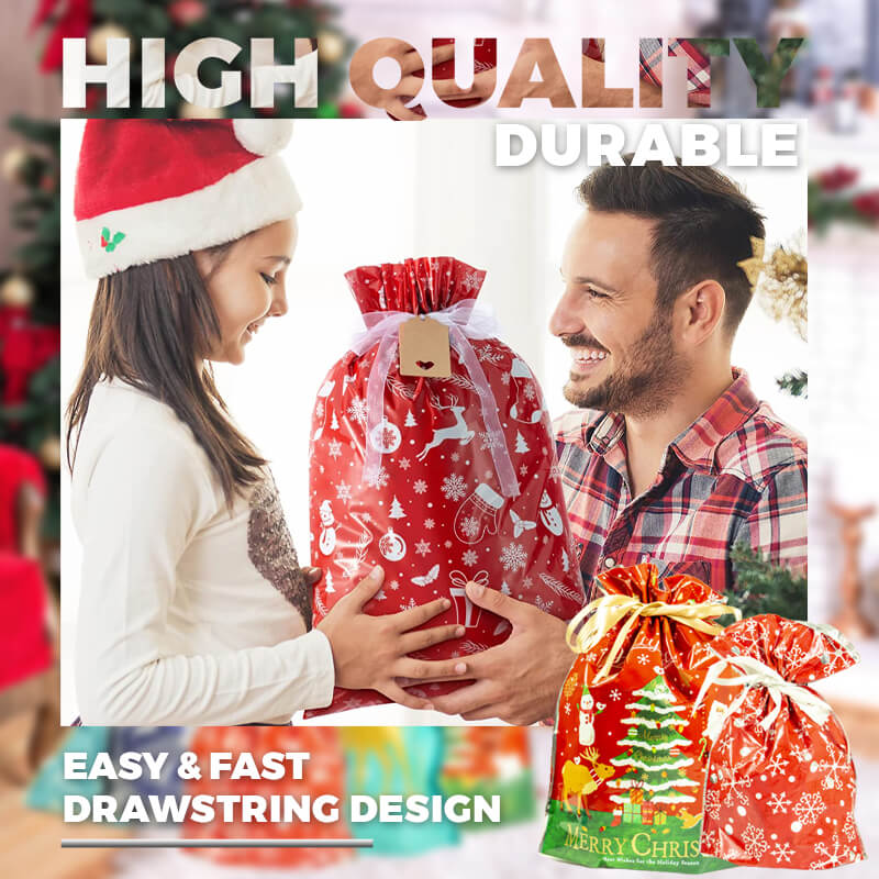 Bolsas de regalo de Navidad con cordon.-ES