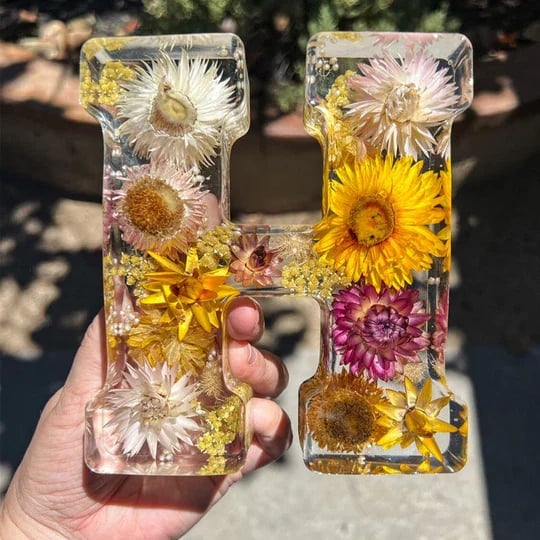 🌸Χειροποίητο νυχτερινό φωτιστικό από ρητίνη λουλουδιών-LT
