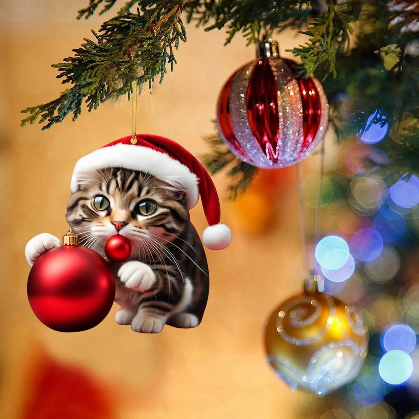 🎄10ks 😻Ozdoby na stromček pre mačky✨ Závesné ozdoby pre mačky-GR