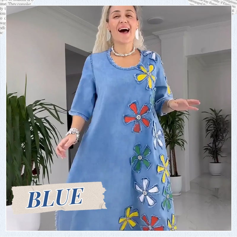 👗 Γυναικείο casual φόρεμα με φλοράλ print - LT