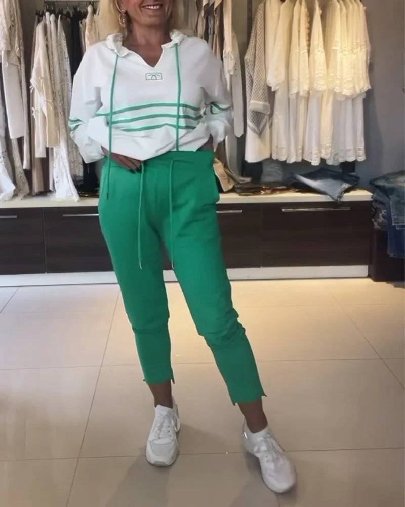 Dryžuoto rašto megztinių komplektas-LT