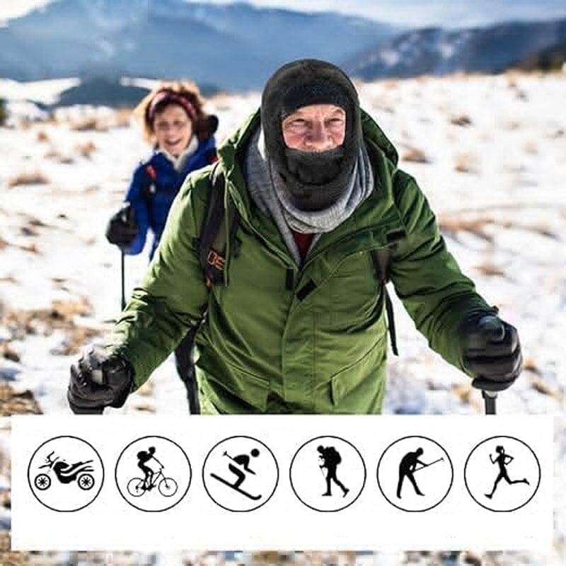🏂Κασκόλ με κουκούλα που προστατεύει από τον αέρα και το κρύο✨✨✨-LT