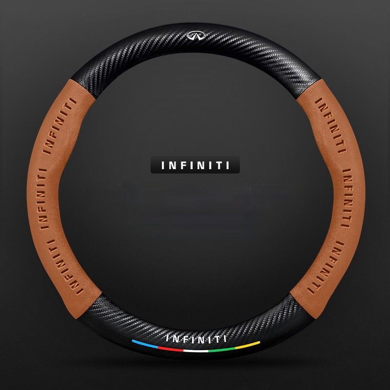 TrackVibe | Κάλυμμα τιμονιού από και σουέτ carbon - Anti-slip and wear-resistant-GR