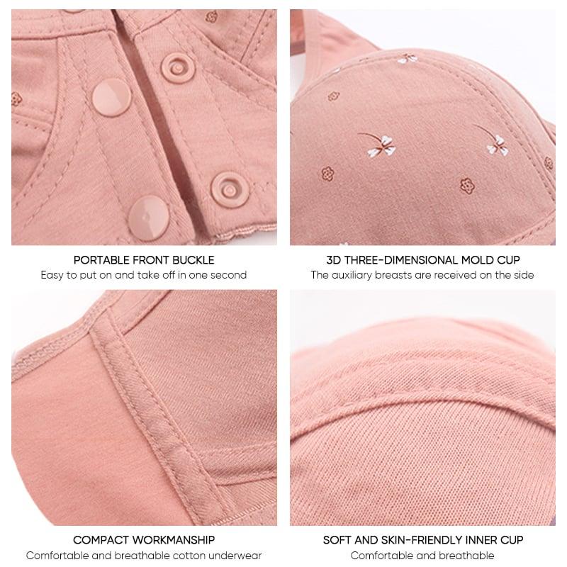 Bavlnená podprsenka so zapínaním vpredu