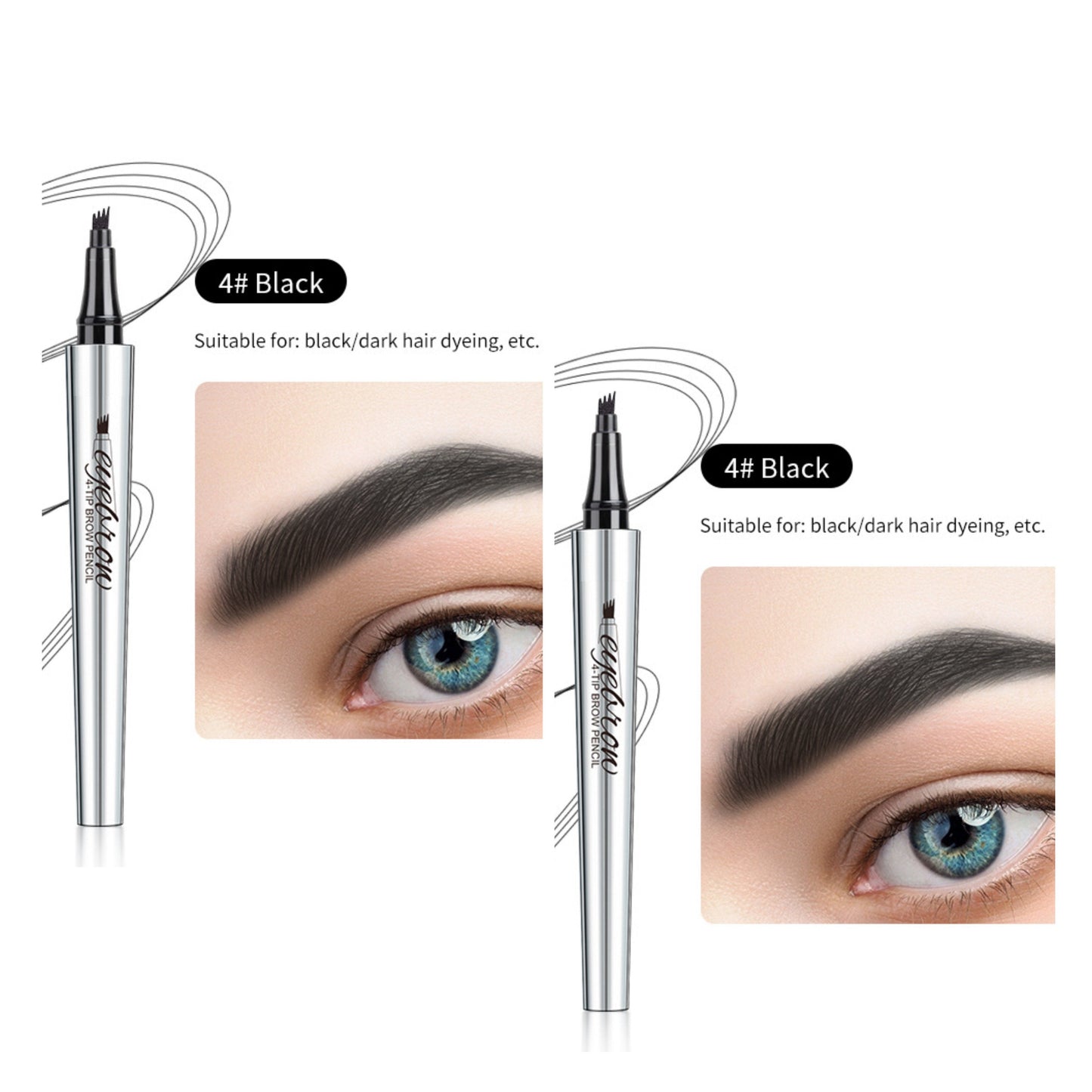 Αδιάβροχο στιλό φρυδιών 3D Microblading (2 τεμ.)-GR