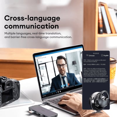 🎧🎅 Predčasný vianočný výpredaj - 66% ZĽAVA🔥HY-T26 Pro Wireless Bluetooth Translation Headphone-SK