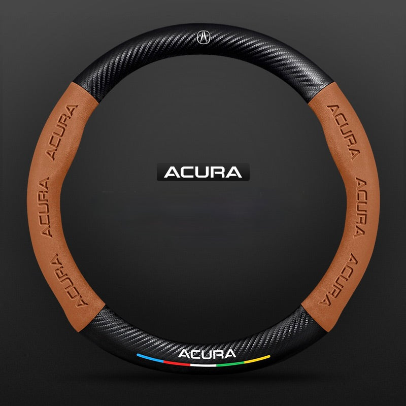 TrackVibe | Κάλυμμα τιμονιού από και σουέτ carbon - Anti-slip and wear-resistant-GR