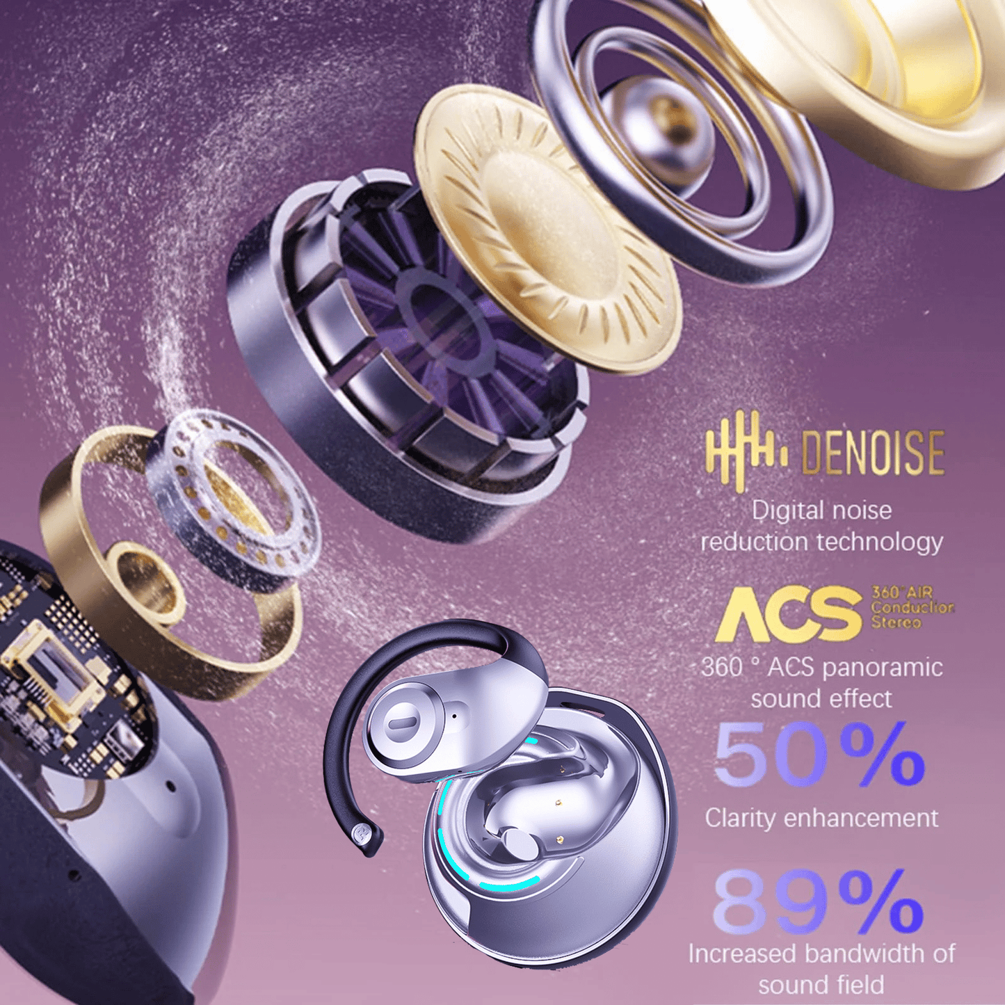 🎧🎅 Predčasný vianočný výpredaj - 66% ZĽAVA🔥HY-T26 Pro Wireless Bluetooth Translation Headphone-SK