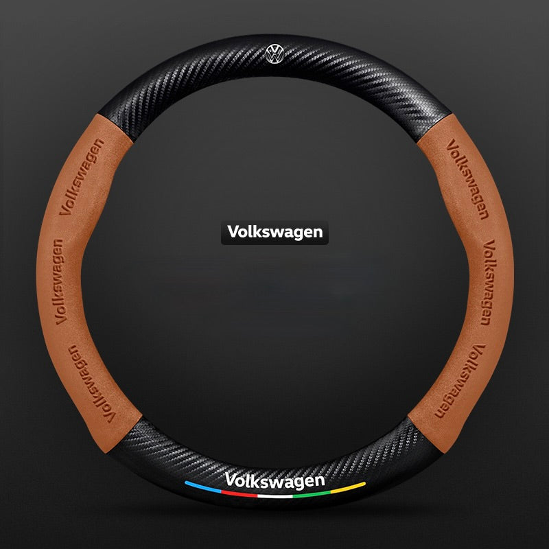 TrackVibe | Κάλυμμα τιμονιού από και σουέτ carbon - Anti-slip and wear-resistant-GR