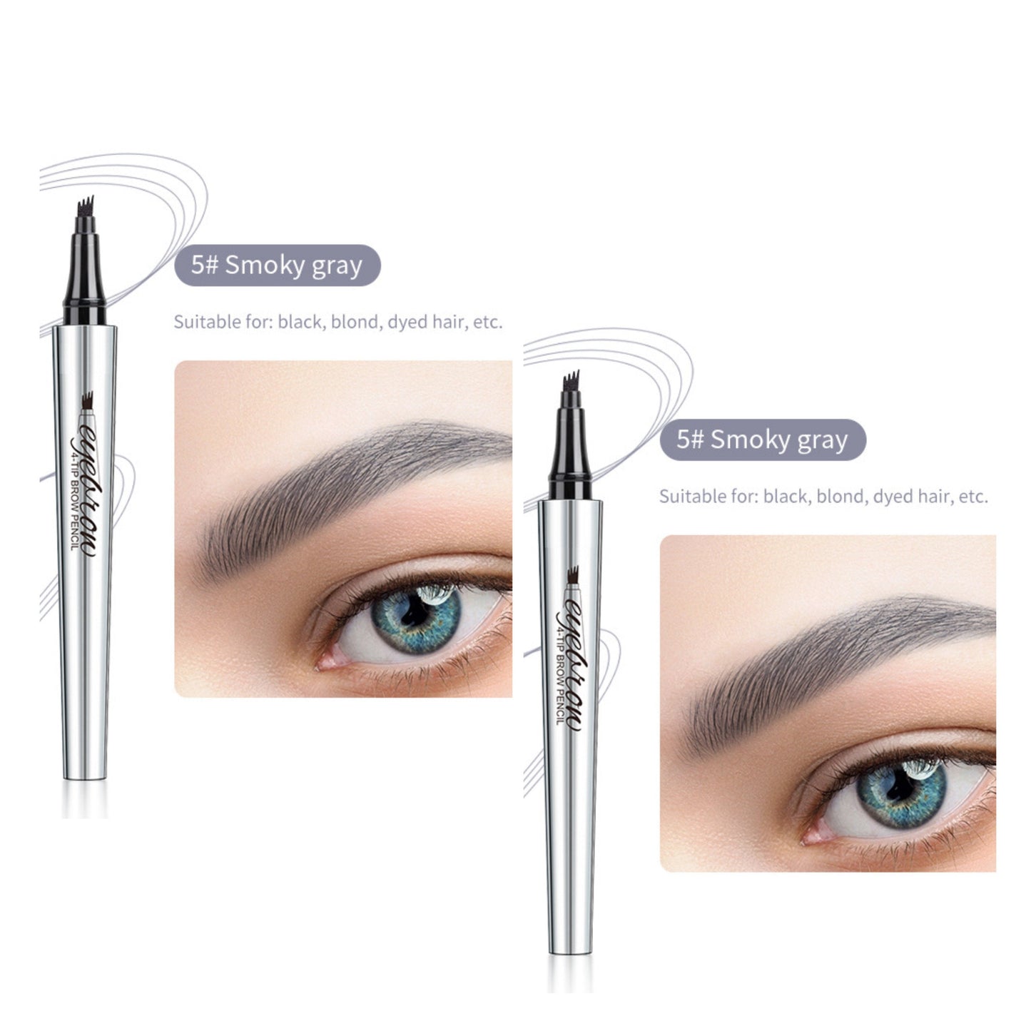 Αδιάβροχο στιλό φρυδιών 3D Microblading (2 τεμ.)-GR