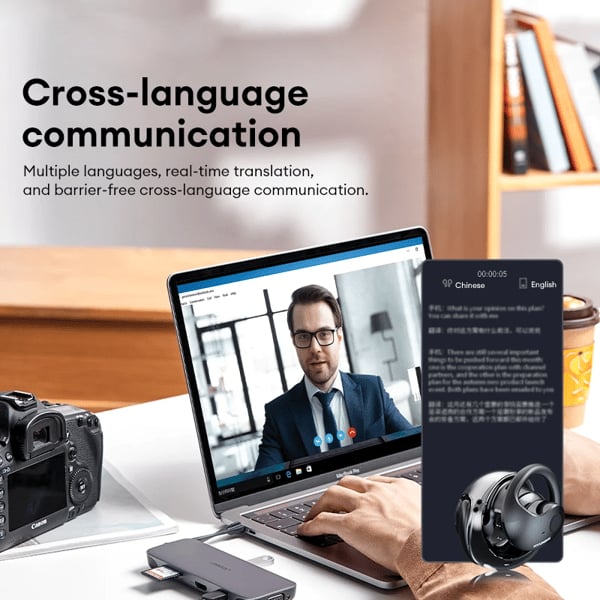 🎧🎅 Predčasný vianočný výpredaj - 66% ZĽAVA🔥HY-T26 Pro Wireless Bluetooth Translation Headphone-SK