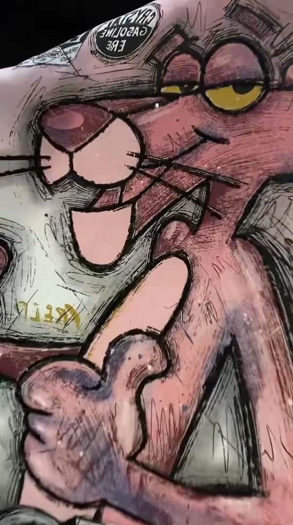 🩷Očarujúce svetre s potchou Ružový panter-SK