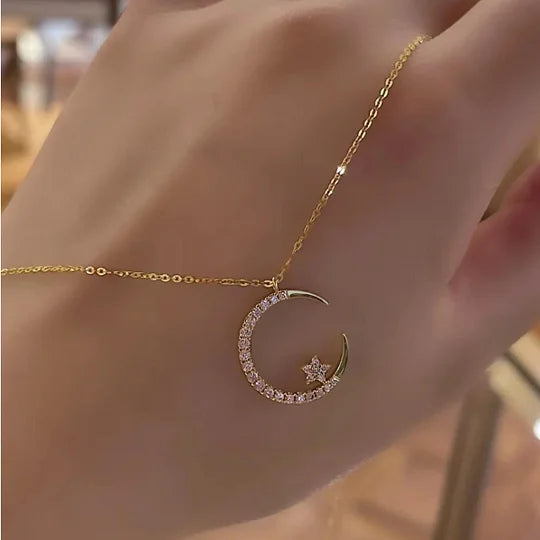 🌙 Καληνύχτα: Κολιέ Moon Star-GR