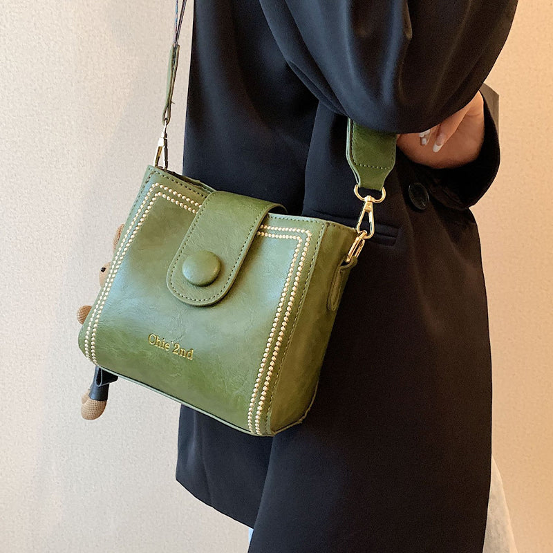 👜Τσάντα vintage με φαρδύτερο ρυθμιζόμενο λουράκι - LT