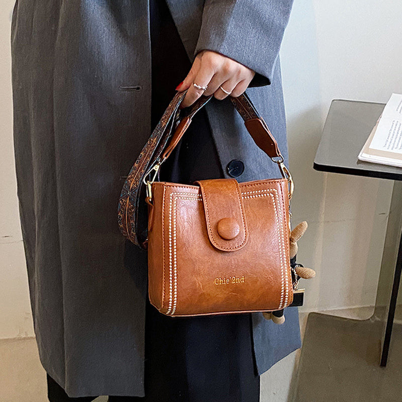 👜Τσάντα vintage με φαρδύτερο ρυθμιζόμενο λουράκι - LT