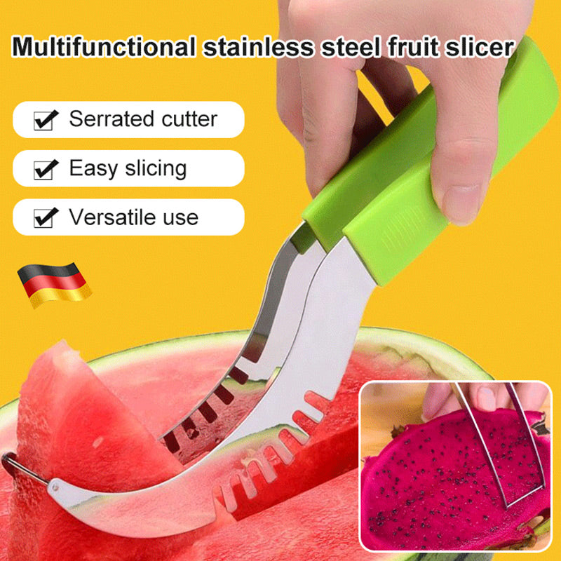 🍉🔪Πολυλειτουργικός κόφτης φρούτων από ανοξείδωτο ατσάλι