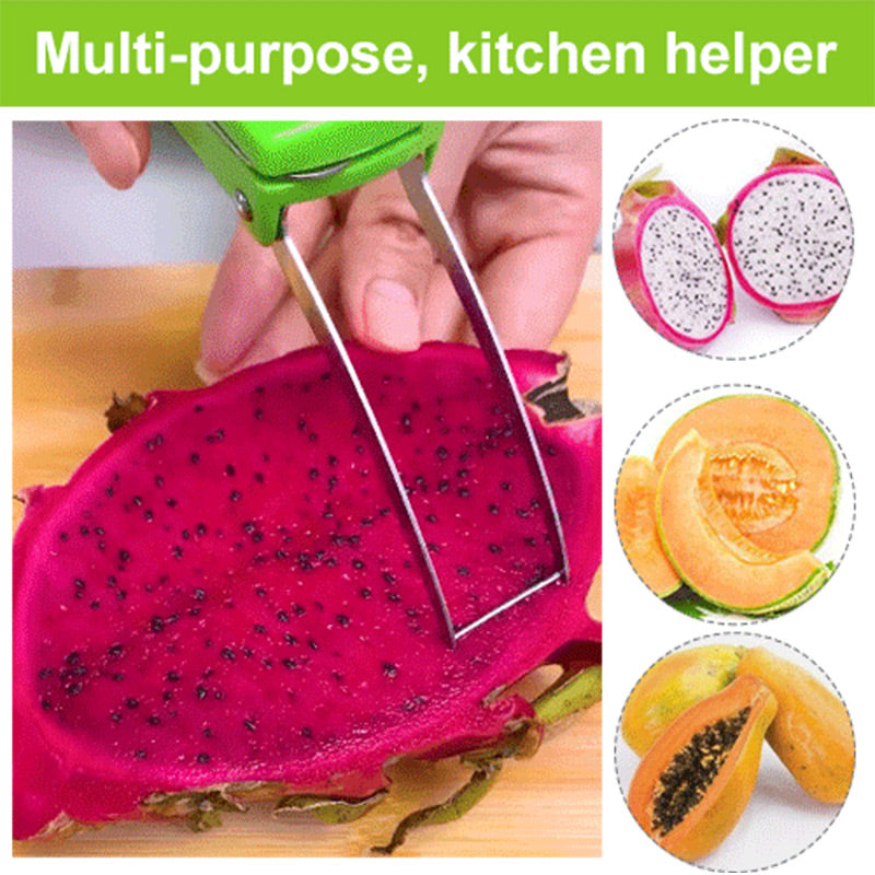 🍉🔪Πολυλειτουργικός κόφτης φρούτων από ανοξείδωτο ατσάλι