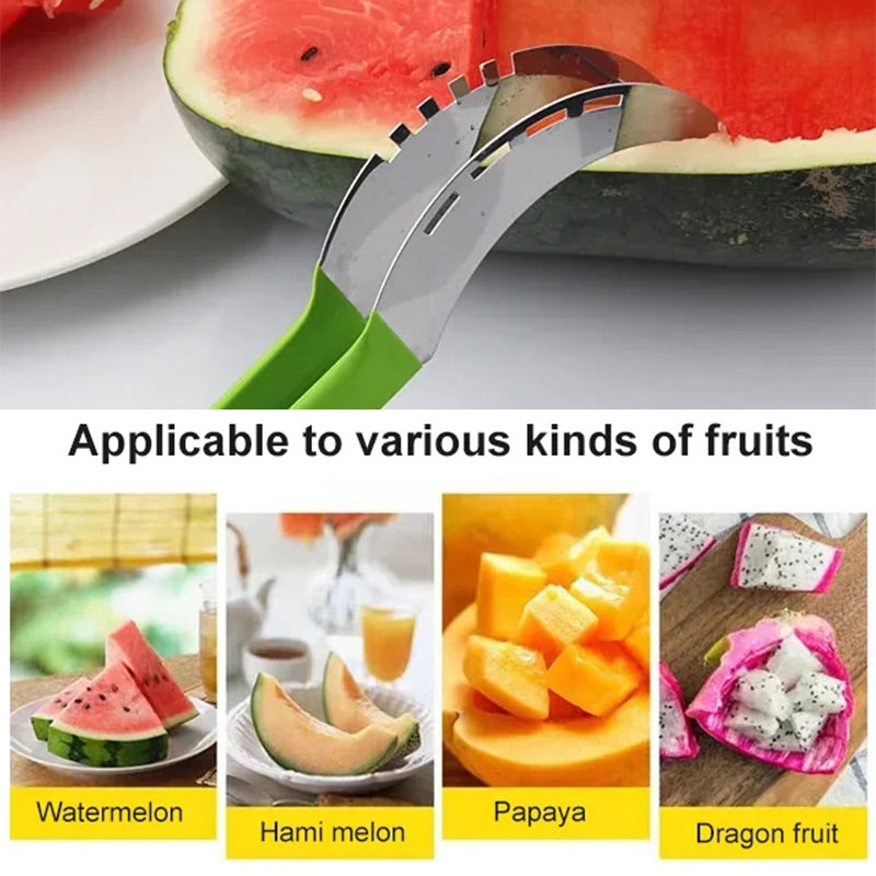 🍉🔪Πολυλειτουργικός κόφτης φρούτων από ανοξείδωτο ατσάλι