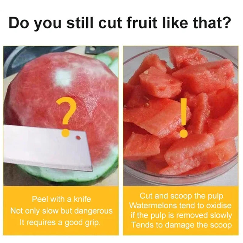 🍉🔪Πολυλειτουργικός κόφτης φρούτων από ανοξείδωτο ατσάλι