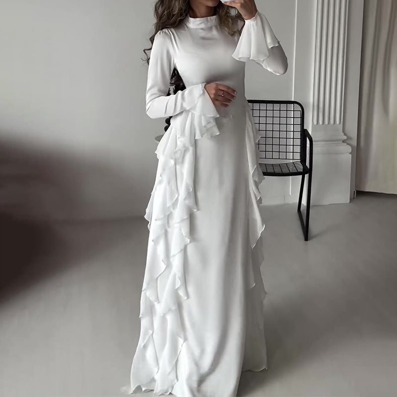 【✨Τέλεια χονάτητητα】👗 Τόρεμα με φουσκωτά μανίκια
