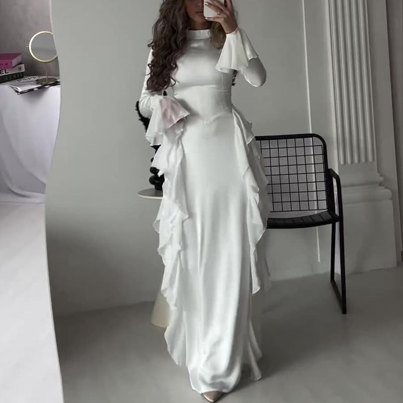 【✨Τέλεια χονάτητητα】👗 Τόρεμα με φουσκωτά μανίκια