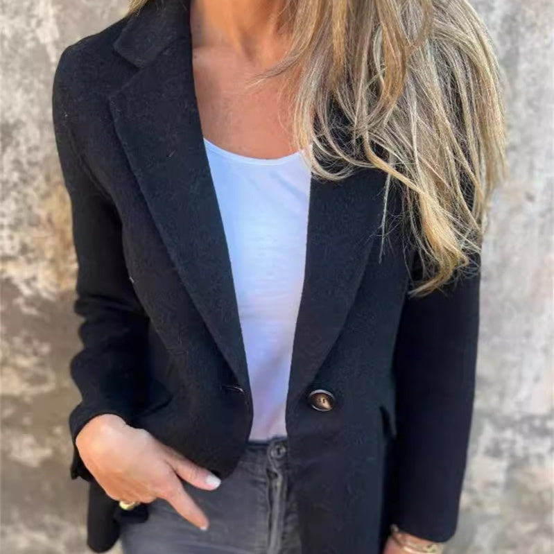 【🥰Προετοιμασία για το χειμώνα】🔥Μονόχρομος τουίντ πουφάν-GR