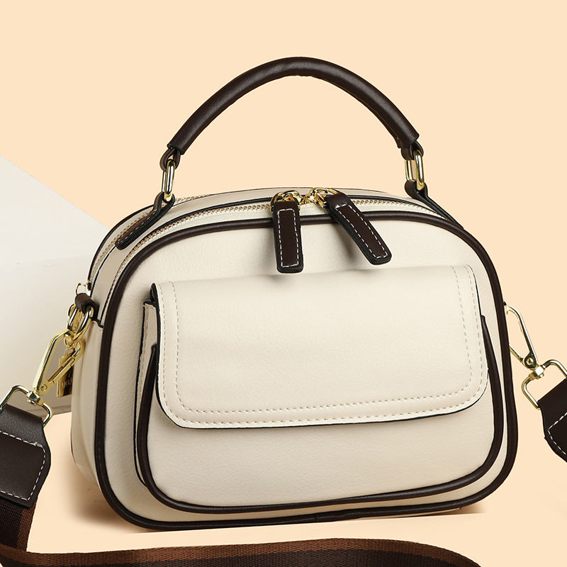 【🎊Νέα προϊόντα 30% έκπτωση】👜Κομψή τσάντα χιαστί δόστρος με φαρδύ λουράκη-GR