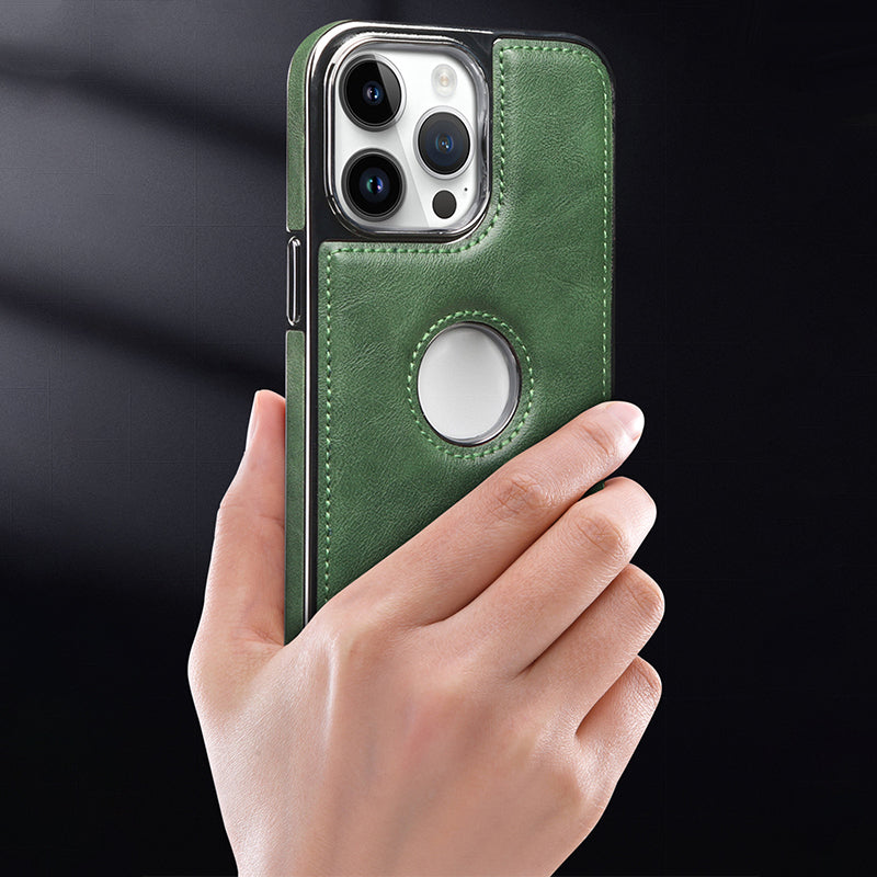 💢Θήκη iPhone - πολυτελές δέρμα-GR