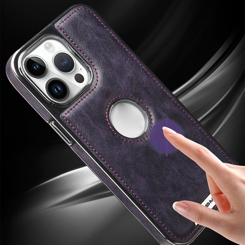 💢Θήκη iPhone - πολυτελές δέρμα-GR