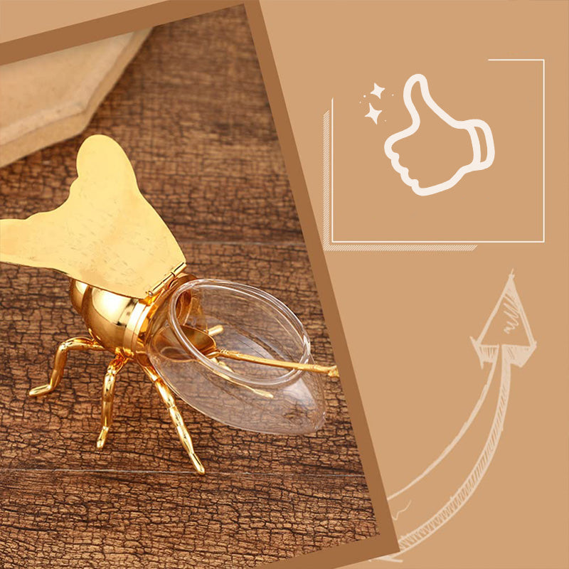 🍯Δημιουργικό ρετρό βάζο μελιού σε σχήμα μελίσσας-GR