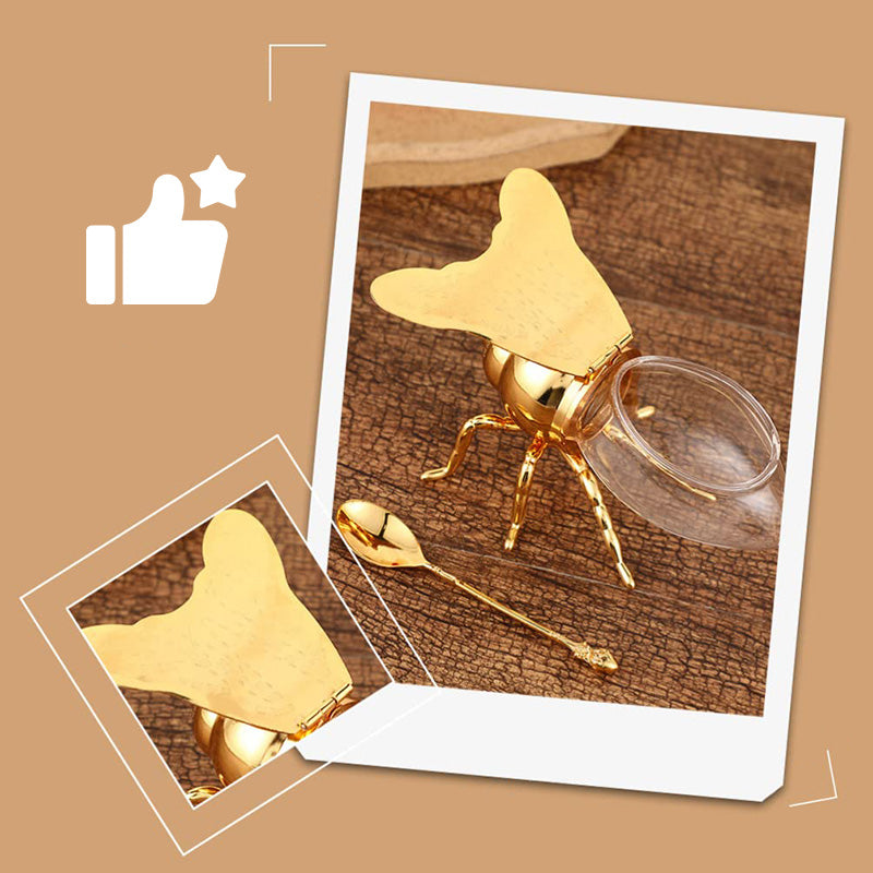 🍯Δημιουργικό ρετρό βάζο μελιού σε σχήμα μελίσσας-GR