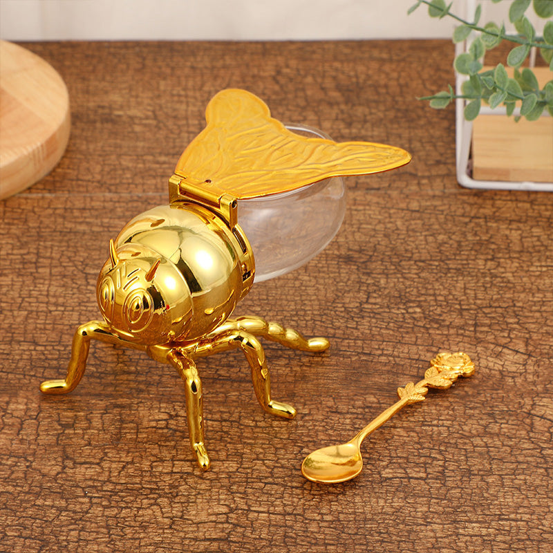 🍯Δημιουργικό ρετρό βάζο μελιού σε σχήμα μελίσσας-GR