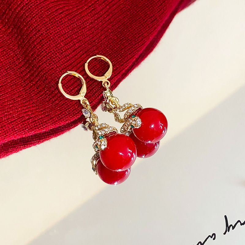 🐍Ειδική προσφορά 🎀 Σκουλαρίκια με μαργαριτάρια και φίδι-GR