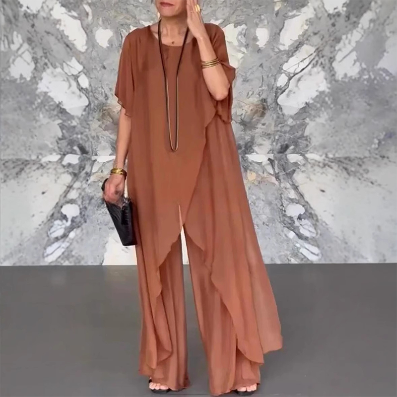 🛍️✨ Γυναικείο σετ που αποτελείται από ακανόνιστες μπλούζες και μακριά μανίκια-SK