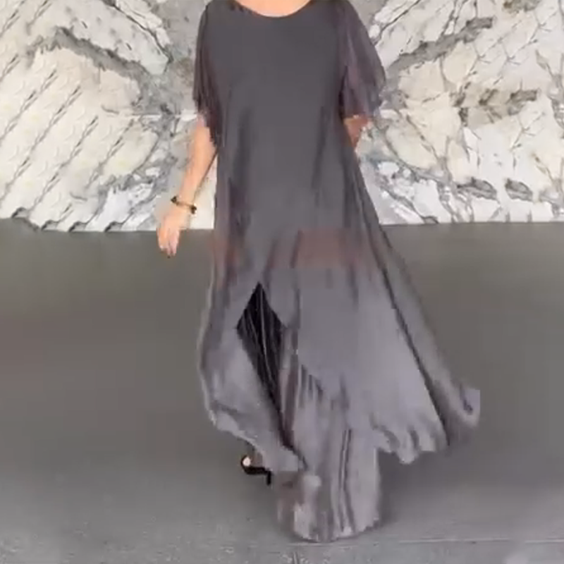 🛍️✨ Γυναικείο σετ που αποτελείται από ακανόνιστες μπλούζες και μακριά μανίκια-SK